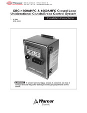 Warner Electric CBC-1550AHFC Instructions Manual