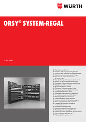 Würth ORSY SYSTEM-REGAL Operating Instructions Manual