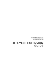 Acer R756TN Lifecycle Extension Manual