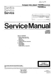Marantz 74CD80/02B Service Manual