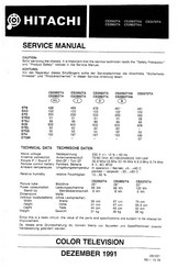 Hitachi CS3370TA Service Manual