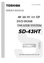 Toshiba SD-43SHT Service Manual