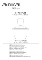 Aiwa RINSAKU ACP-500 Instruction Manual & Safety Manual