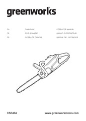 Greenworks CSC404 Operator's Manual