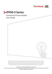 ViewSonic IFP8650-3A User Manual