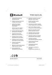 EINHELL TP-HD 18/22 D Li BL Original Operating Instructions