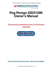 Peg-Perego POLARIS 400 Dragonfly Use And Care Manual