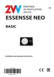 2VV ESSENSSE NEO BASIC Installation And Operation Manual