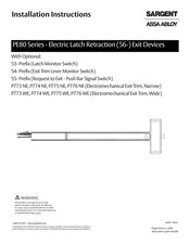 Sargent Assa Abloy PE80 Series Installation Instructions Manual