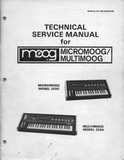 Moog MULTIMOOG Technical & Service Manual