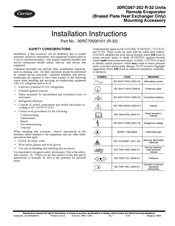 Carrier 30RC70000101 Installation Instructions Manual
