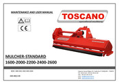 toscano 1600 Maintenance And User Manual