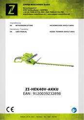 ZIPPER MASCHINEN 9120039232898 User Manual