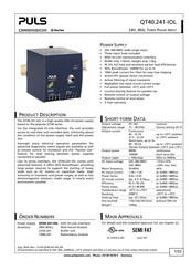 Puls DIMENSION QT40.241-IOL Manual