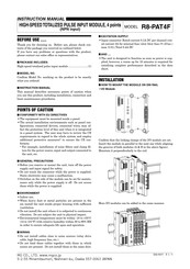 Mg R8-PAT4F Instruction Manual