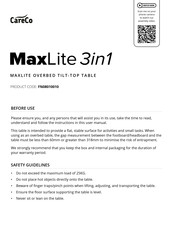 CareCo MAXLITE FN08010010 Assembly Instructions Manual