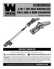 Wen 20752BT Instruction Manual
