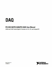 National Instruments PCl-6503 User Manual