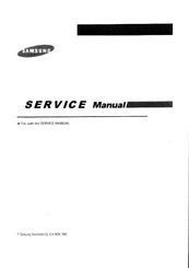 Samsung CS29D9 Service Manual