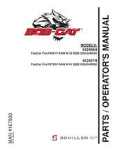 Schiller FastCat Pro-FX730V Parts & Operators Manual