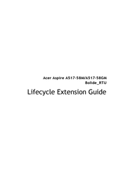 Acer Aspire A517-58M Lifecycle Extension Manual