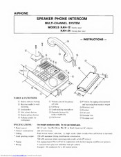 Aiphone KAH-12 Instructions Manual