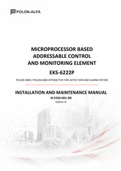 Polon-Alfa EKS-6222P Installation And Maintenance Manual