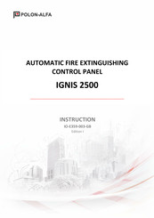 Polon-Alfa IGNIS 2500 Instructions Manual
