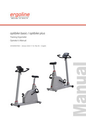 ergoline optibike basic Operator's Manual
