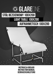 GlareOne LIGHT TABLE 100X200 Instruction Manual