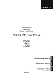 Schulze Blue Press 38x38 Instruction Manual