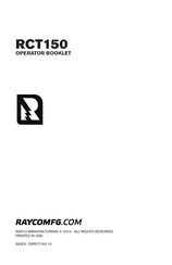 Rayco RCT150 Booklet