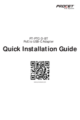 PROCET PT-PTC-D-BT Quick Installation Manual