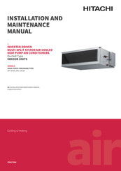 Hitachi RPI-10FSR Installation And Maintenance Manual