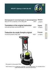 WOLFF 76970 Translation Of The Original Instruction