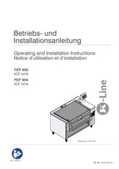K-Line KCF 0478 Operating And Installation Instructions