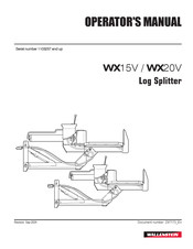 Wallenstein WX20V Operator's Manual