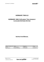 NORMARC 3526 Instruction Manual