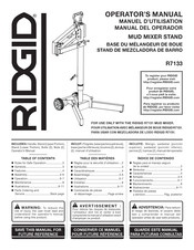 RIDGID R7133 Operator's Manual