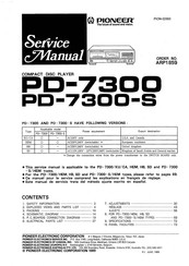 Pioneer PD-7300 Service Manual