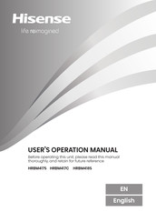 Hisense HRBM418S User's Operation Manual