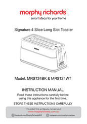 Morphy Richards Signature MRST24WT Instruction Manual