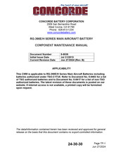 Concorde RG-390E/KH-7X Component Maintenance Manual