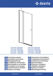 deante KTSU 043P Assembly Instructions Manual