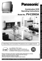 Panasonic PV-C2063A Operating Instructions Manual