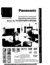 Panasonic Omnivision PV-DF2700 Operating Instructions Manual