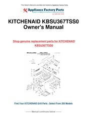 KitchenAid KBSS271T Installation Instructions And Use & Care Manual