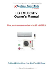 LG LMU365HV Owner's Manual