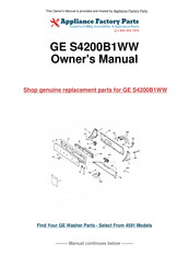 GE S4200B1WW Owner's Manual