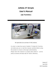JUKI JaNets JT Simple User Manual